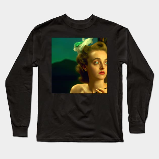 Bette Davis: Masterful Acting Long Sleeve T-Shirt by tearbytea